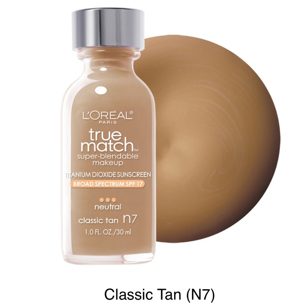 ⚜️3/$25⚜️ 🌺NWT LOREAL TRUE MATCH SUPER BLENDABLE FOUNDATION🌺N7- CLASSIC TAN🌺